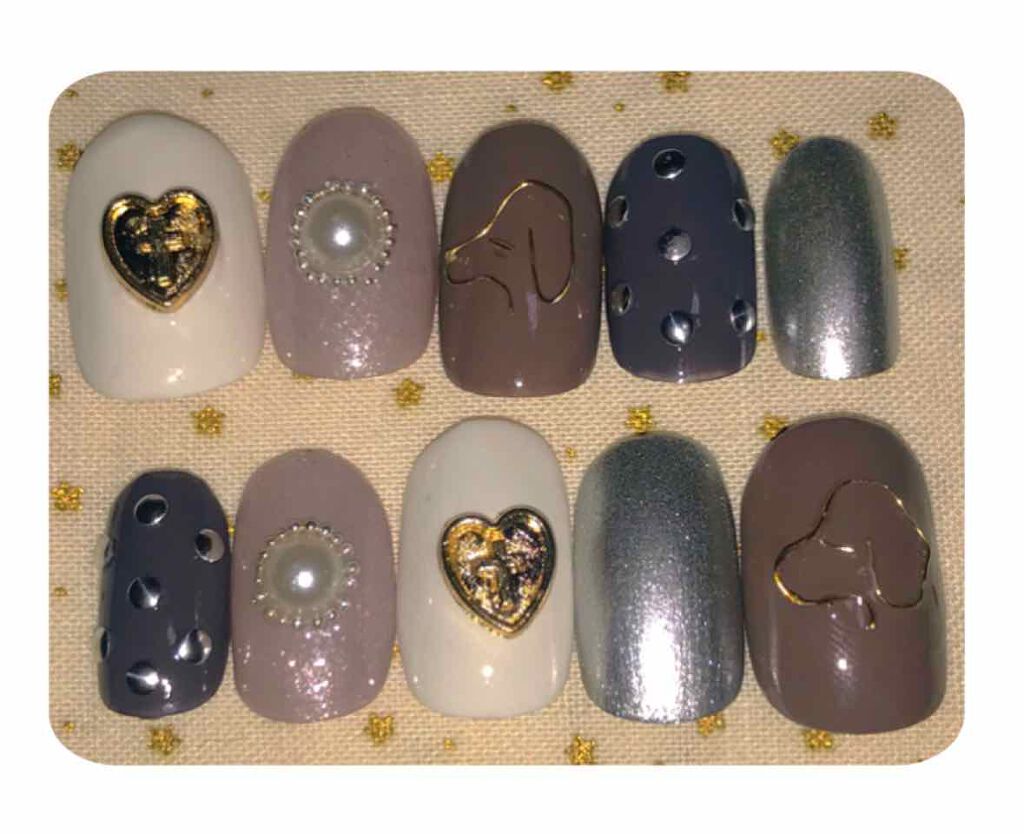 ネイルシール/セリア/ネイルシールを使ったクチコミ(1枚目)