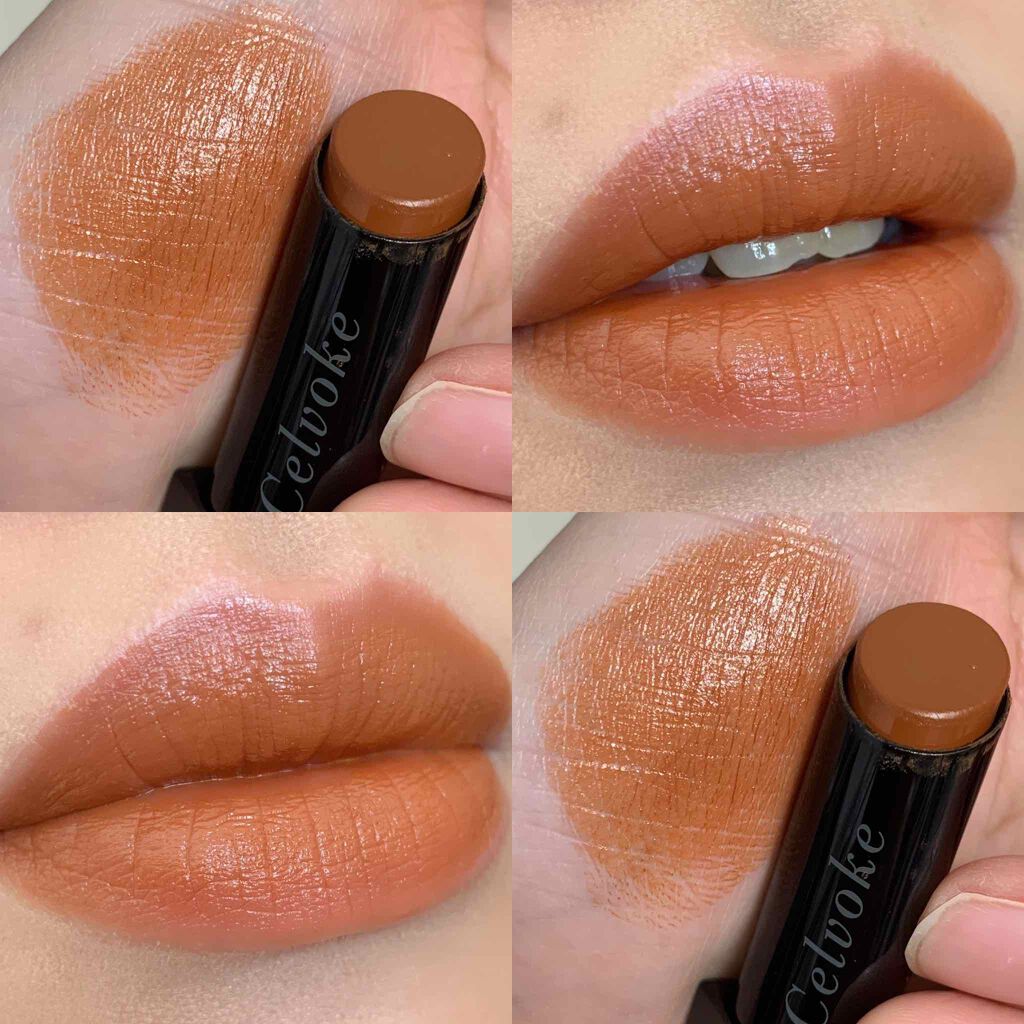 リベレイティッドマットリップス 04:ブリックブラウン/Celvoke/口紅を使ったクチコミ（1枚目）