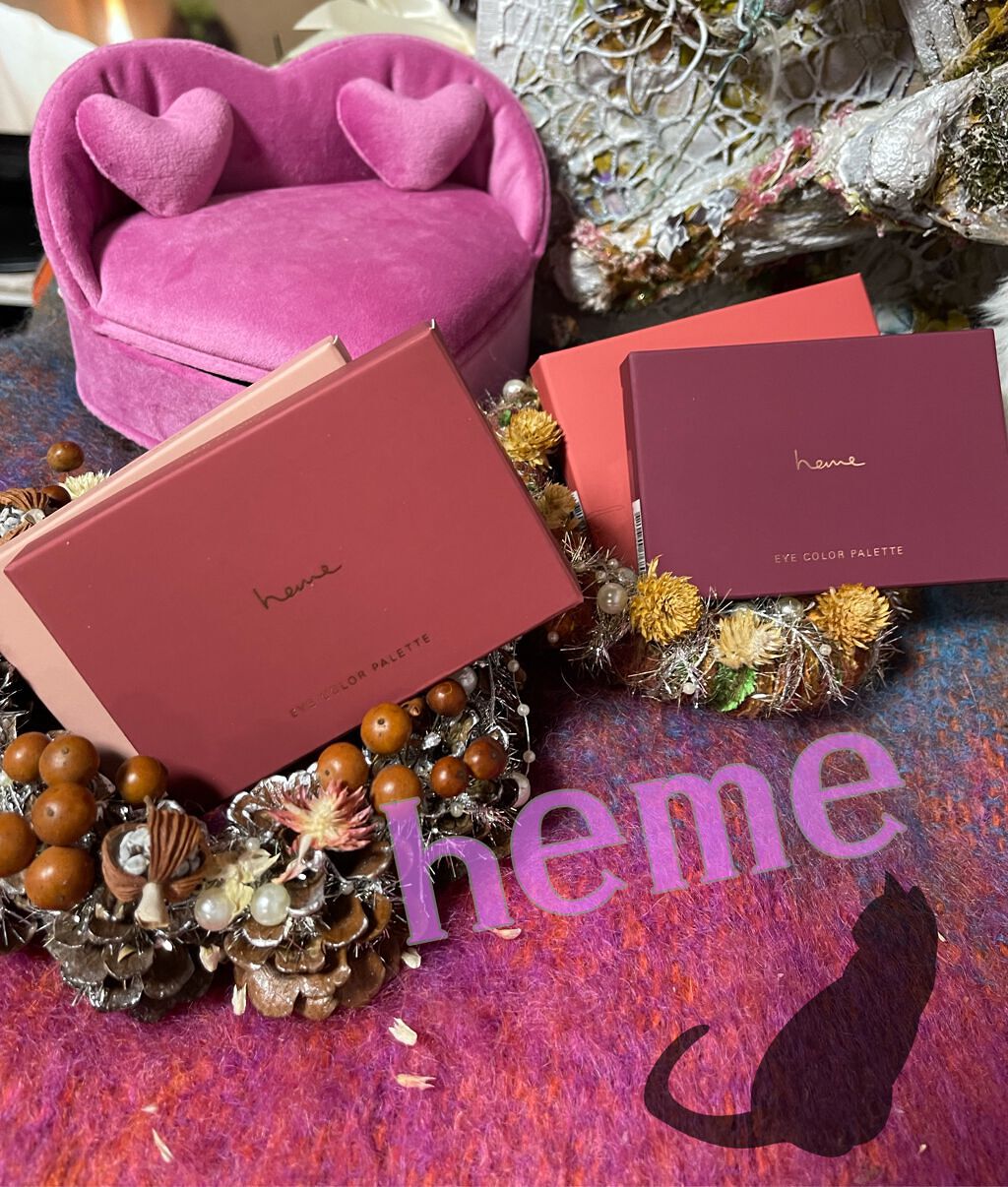 アイカラーパレット/heme/アイシャドウパレットを使ったクチコミ（1枚目）