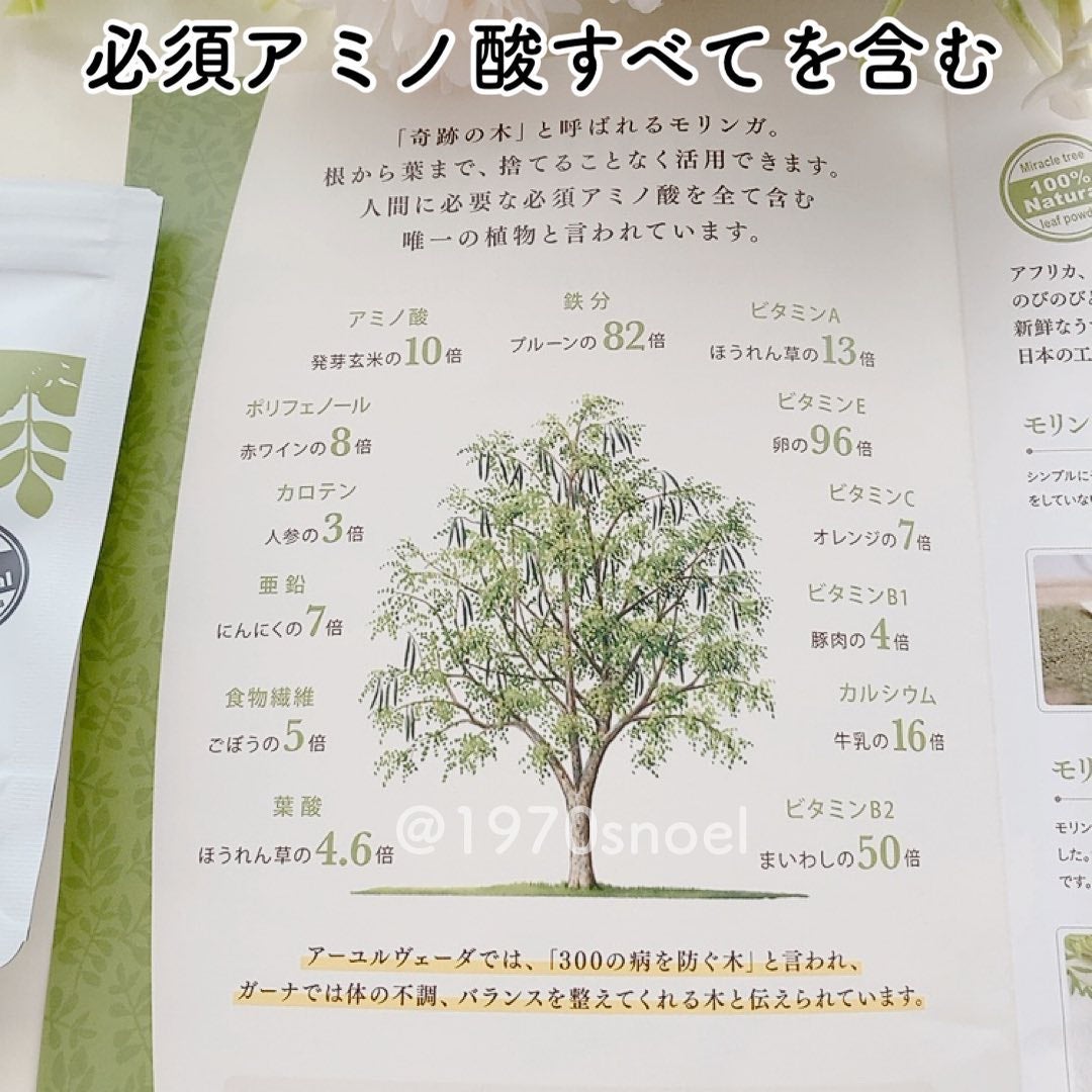 モリンガパウダー/JUJUBODY/健康サプリメントを使ったクチコミ(7枚目)