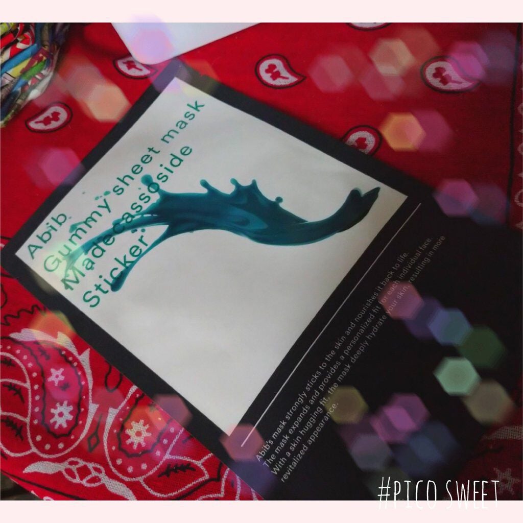 ガムシートマスクパック マデカソサイドステッカー/Abib /シートマスク・パックを使ったクチコミ(1枚目)