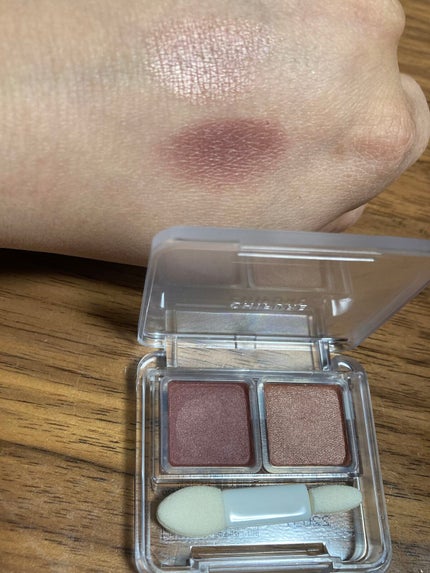 ツイン カラー アイシャドウ/ちふれ/アイシャドウパレットを使ったクチコミ(3枚目)