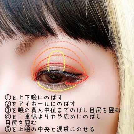 シャイニーアイパレットハニーオレンジ/VAVI MELLO/アイシャドウパレットを使ったクチコミ(3枚目)