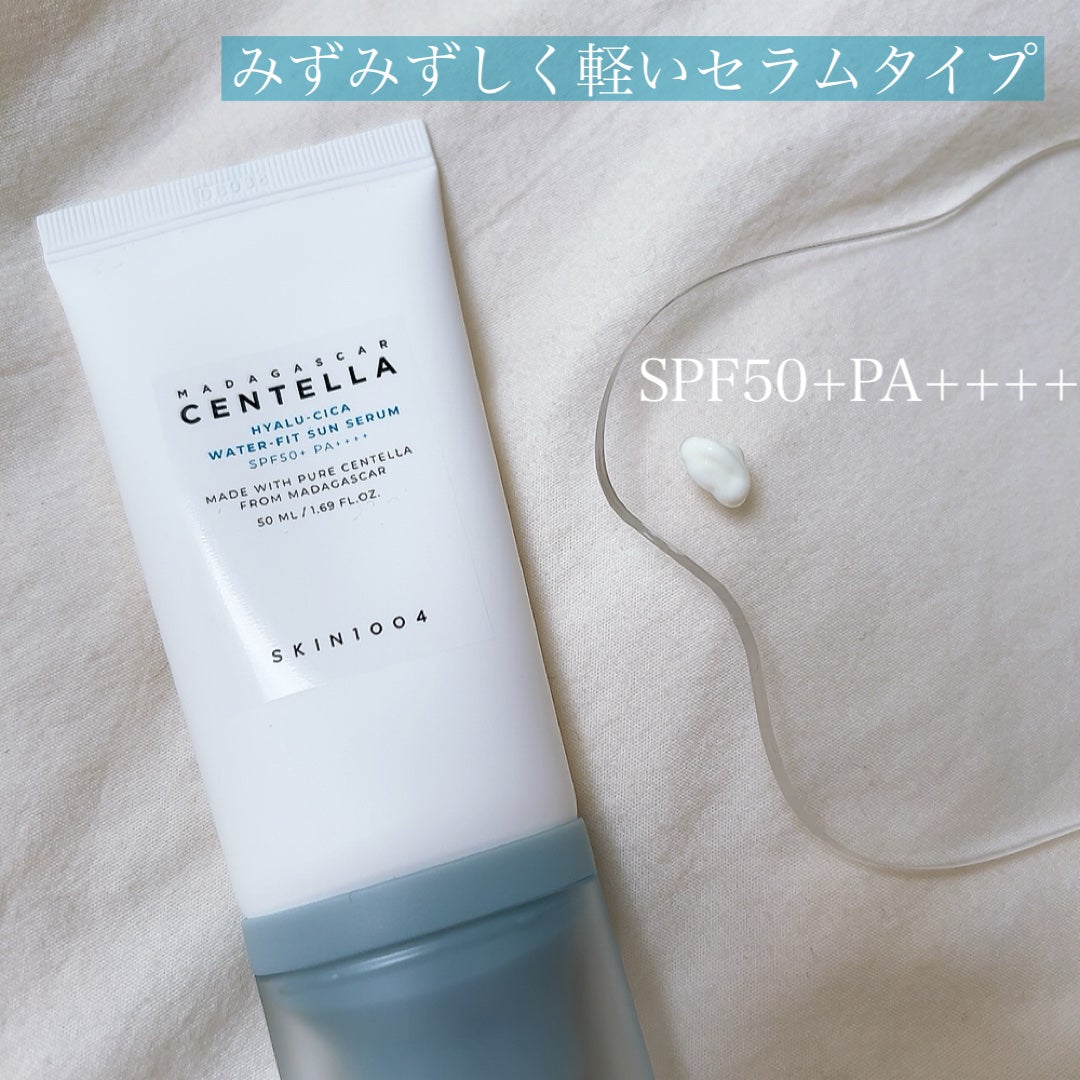 ヒアルーシカ ウォーターフィット サンセラム/SKIN1004/日焼け止めローションを使ったクチコミ(2枚目)