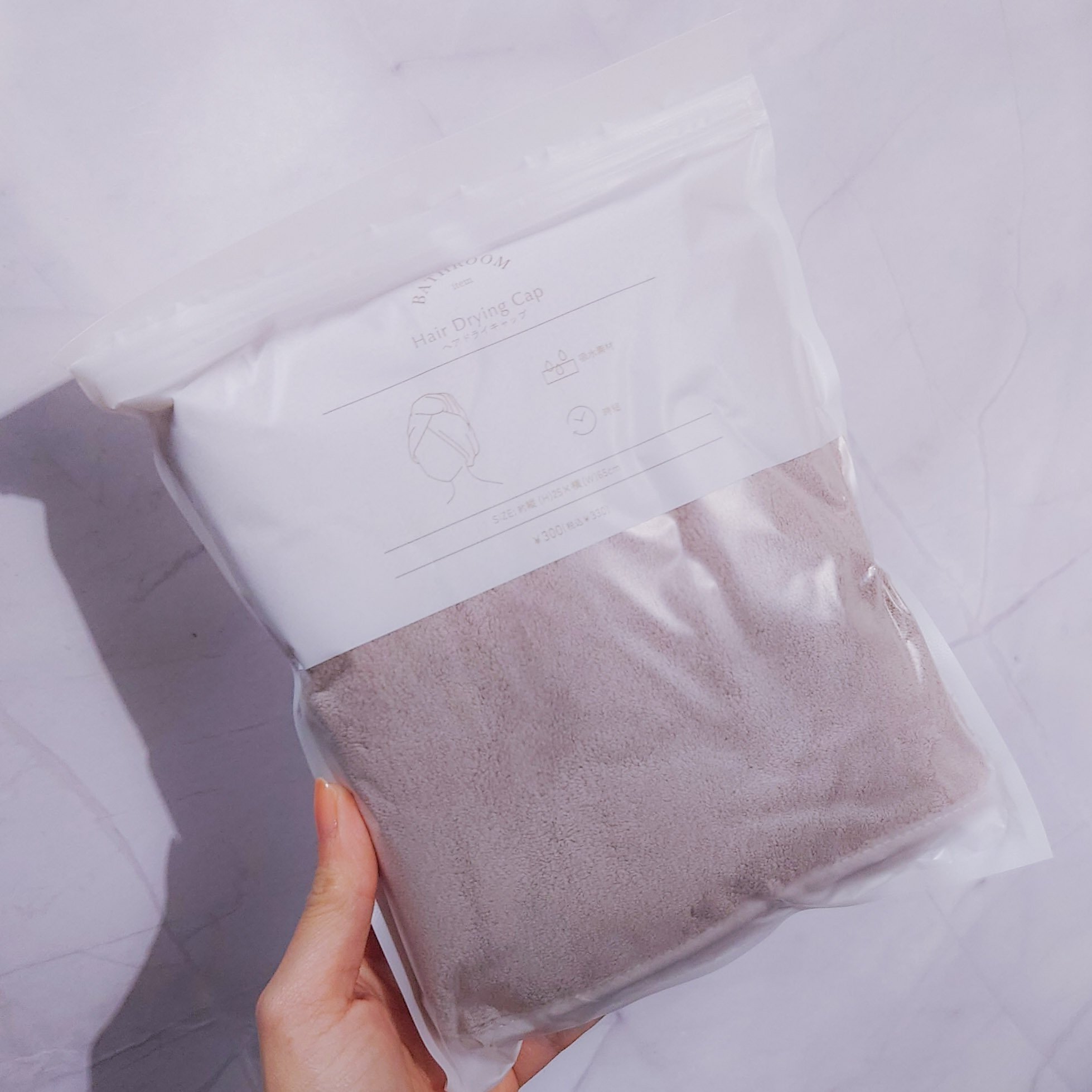 ヘアドライタオルキャップ/3COINS/ヘアケアグッズを使ったクチコミ（1枚目）