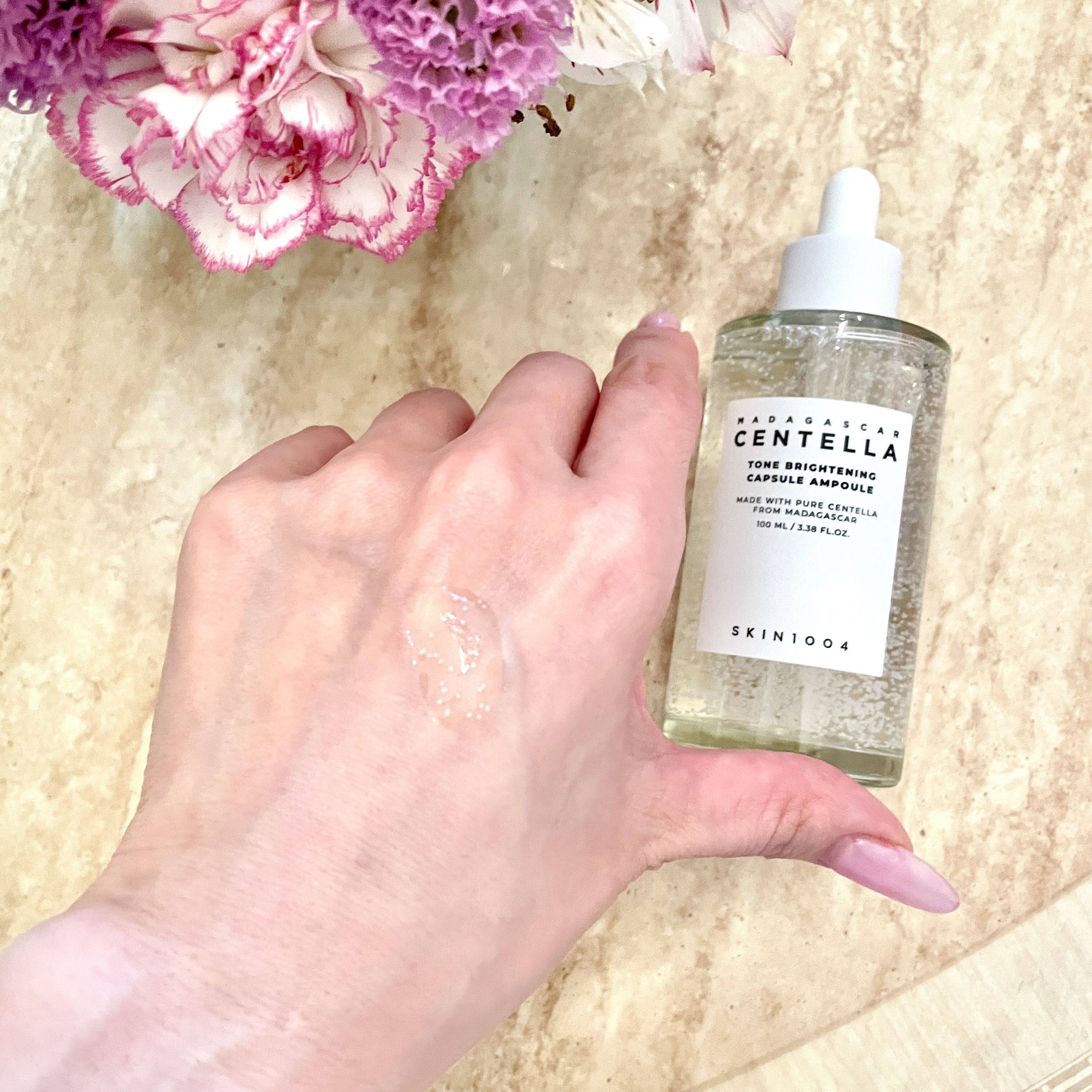 トーンブライトニング カプセルアンプル/SKIN1004/美容液を使ったクチコミ（3枚目）