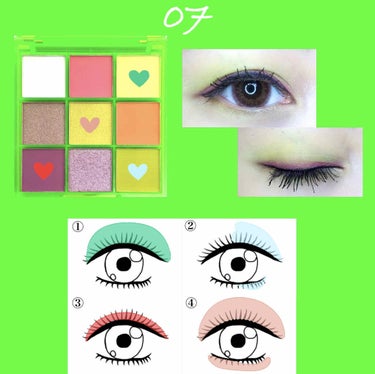 UR GLAM　BLOOMING EYE COLOR PALETTE/U R GLAM/パウダーアイシャドウを使ったクチコミ（4枚目）