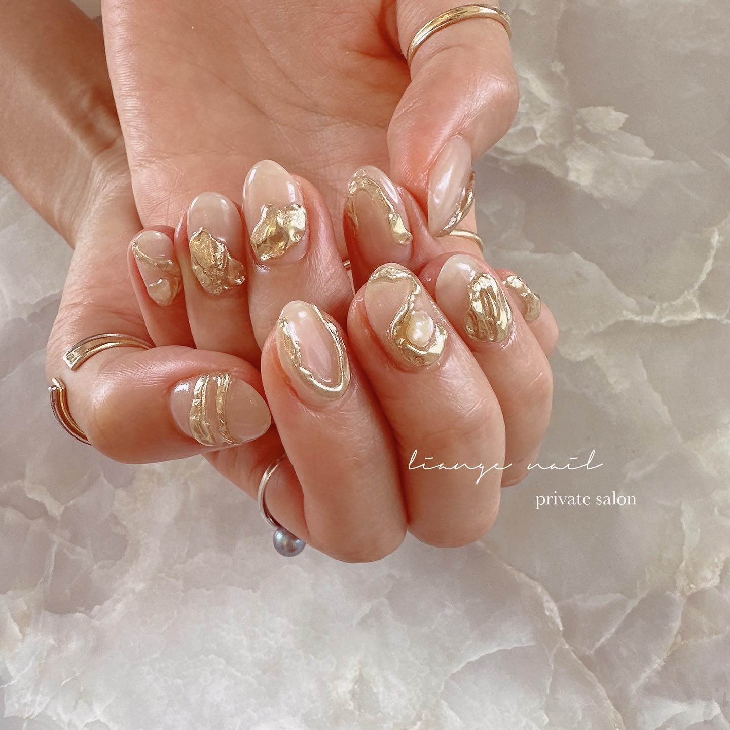 #ネイル,#大人ニュアンスネイル,#ニュアンスネイル,#ジェルネイル,#ミラーネイル,#シェルネイルのネイルデザイン