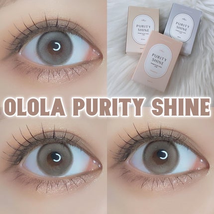 ピュアリティーシャイン マンスリー モーブチョコ/OLOLA/カラーコンタクトレンズを使ったクチコミ(1枚目)