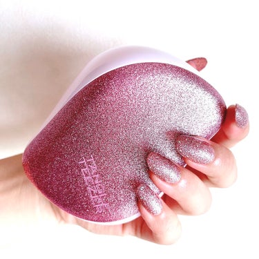 コンパクトスタイラー ピンクグリッター/TANGLE TEEZER/ヘアブラシを使ったクチコミ（1枚目）