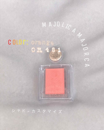 シャドーカスタマイズ/MAJOLICA MAJORCA/単色アイシャドウを使ったクチコミ(1枚目)