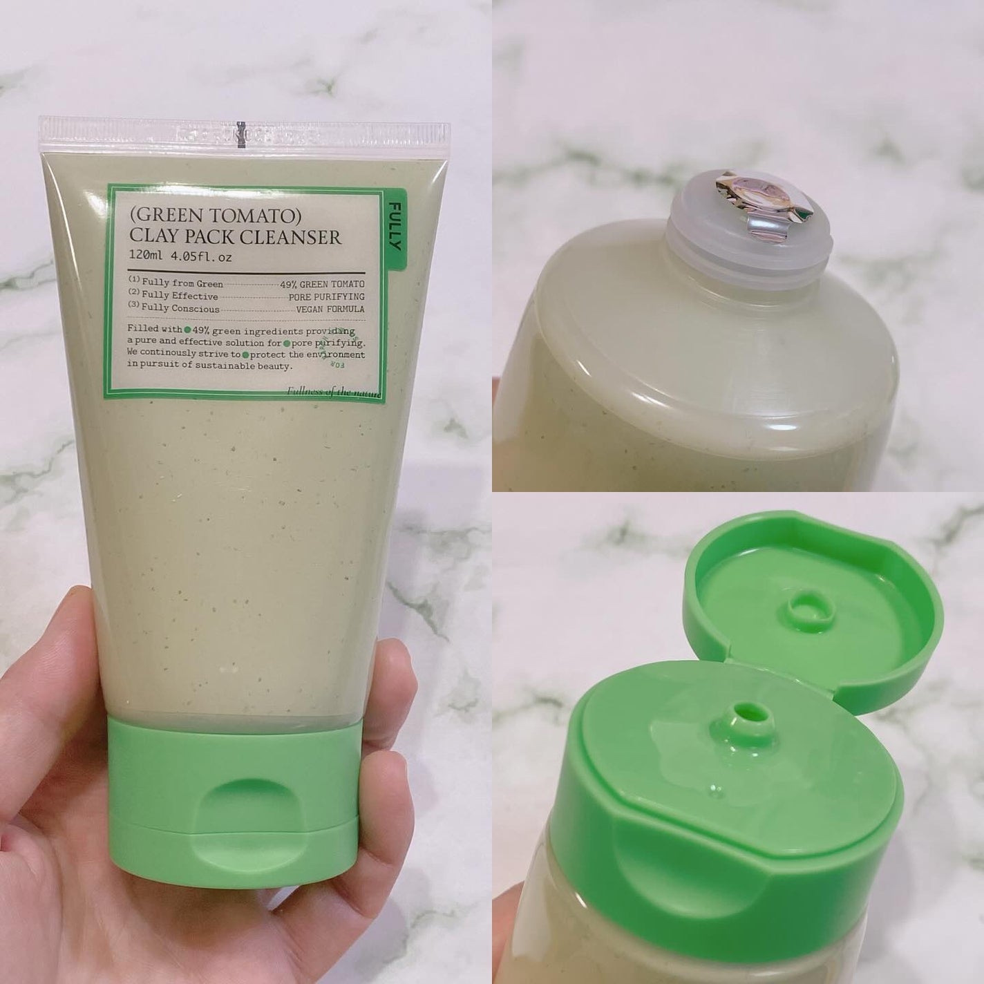 グリーントマトクレイマスククレンザー/FULLY/洗い流すパック・マスクを使ったクチコミ(2枚目)