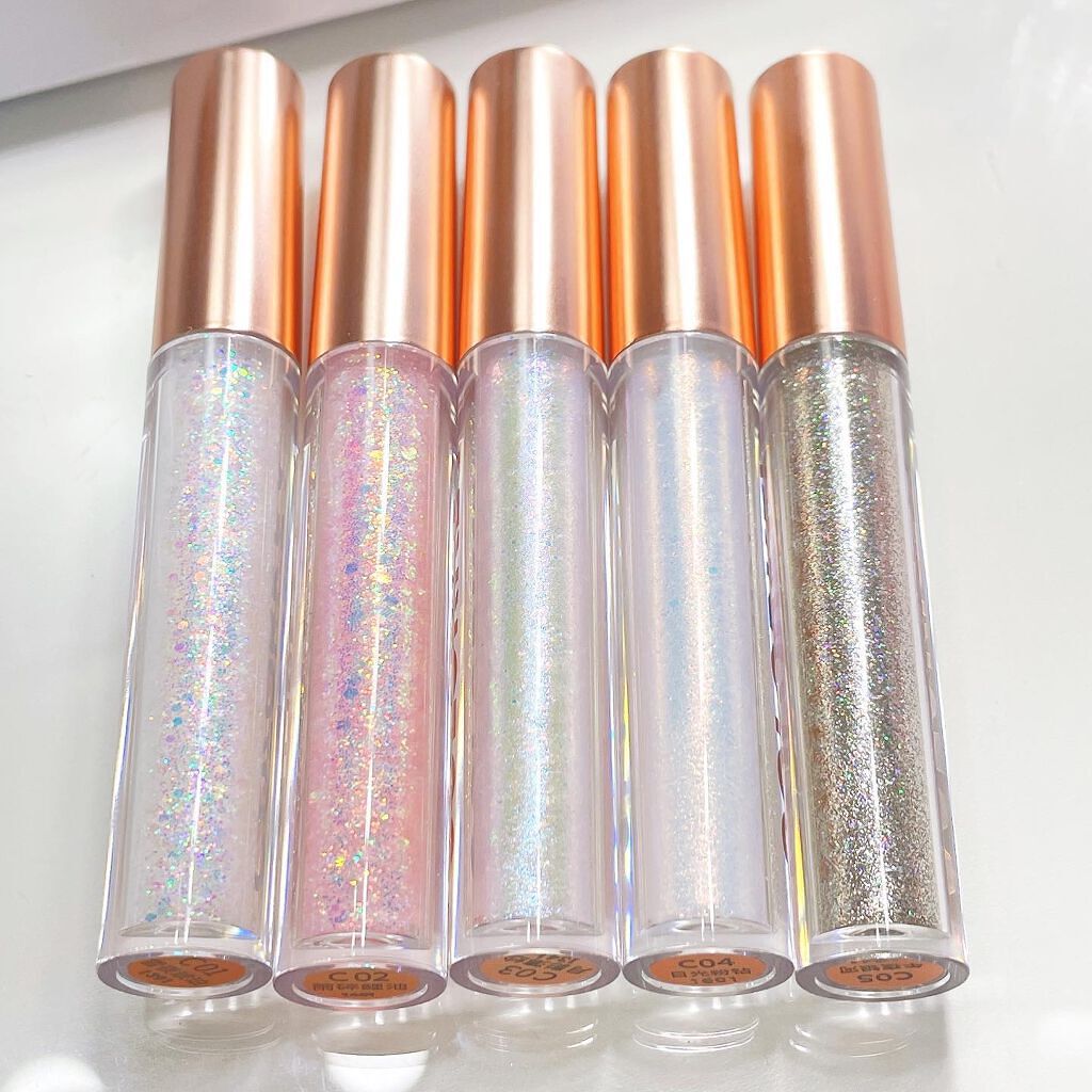 スパークリングギャラクシーリキッドアイシャドウ/COLORKEY/リキッドアイシャドウを使ったクチコミ（2枚目）