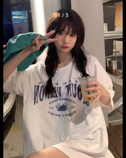 りり on LIPS 「あんにょーん🐵りりだよー🍼🎧🍼SHEINのTシャツおすすめ🍼レ..」(6枚目)