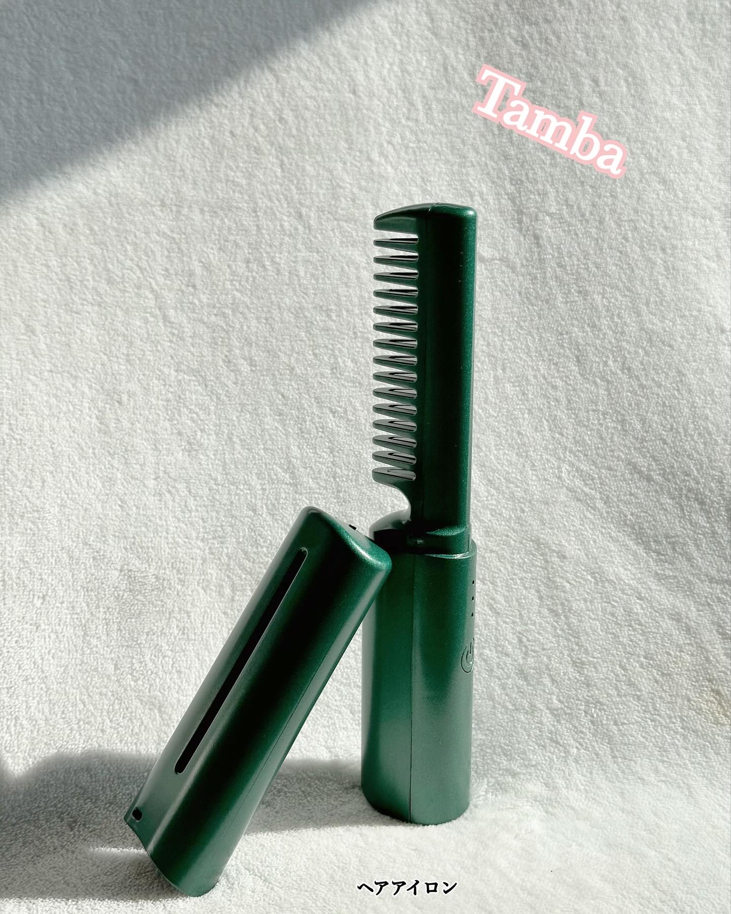 ミニヘアアイロン ブラシ型 コーム/丹波貿易/ヒートブラシを使ったクチコミ（1枚目）