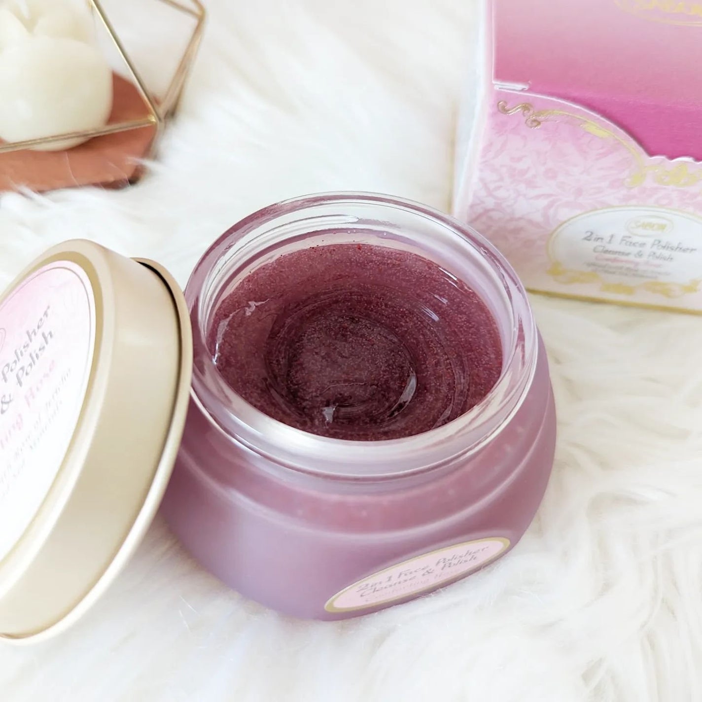 フェイスポリッシャー コンフォーティング・ローズ/SABON/スクラブ・ゴマージュを使ったクチコミ(3枚目)