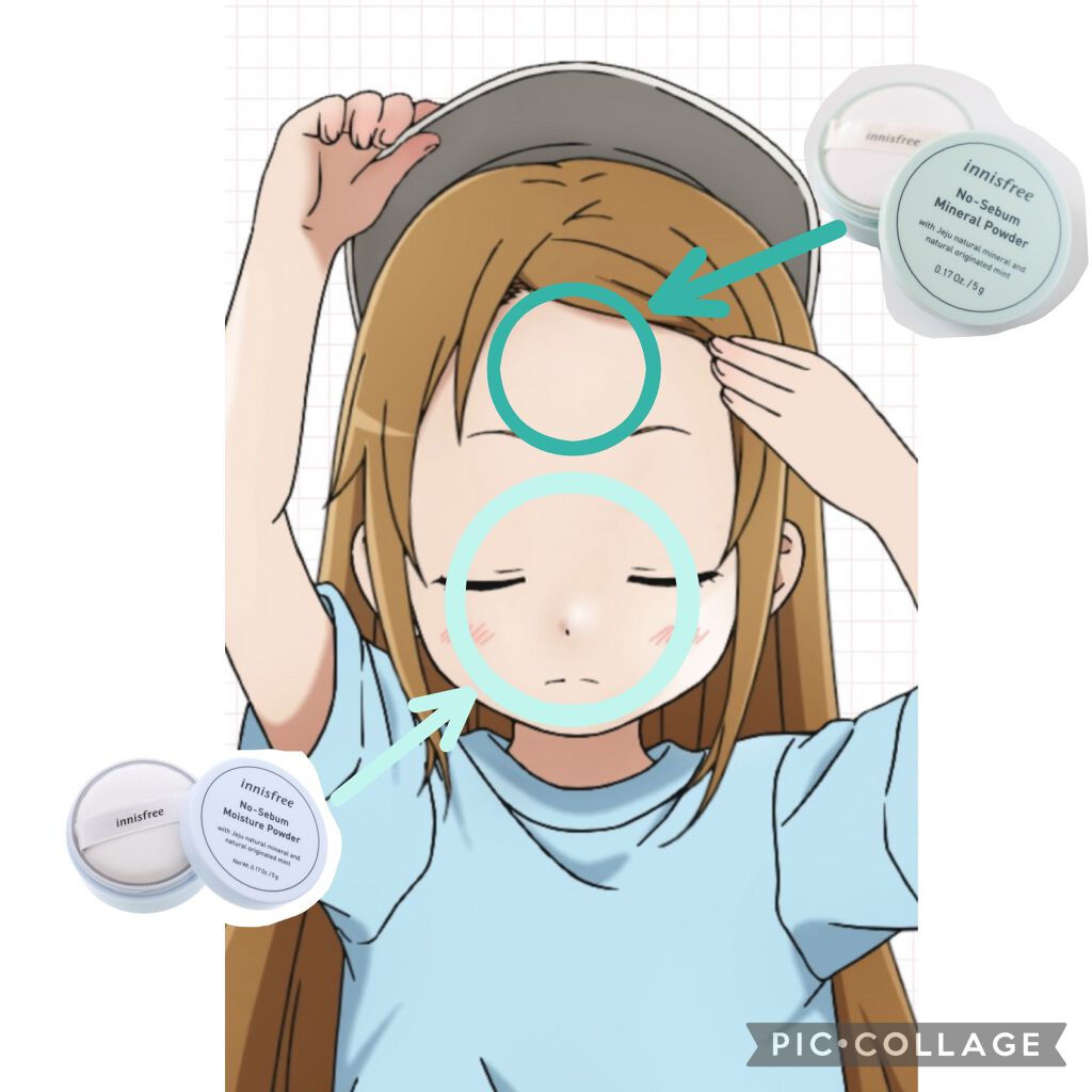 ノーセバム ミネラルパウダー/innisfree/ルースパウダーを使ったクチコミ（2枚目）