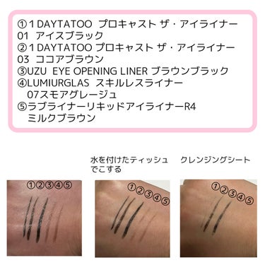 1DAY TATTOO プロキャスト ザ・アイライナー/K-パレット/リキッドアイライナーを使ったクチコミ（2枚目）