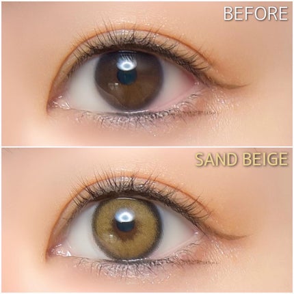 サンドシリーズ/LENSSIS/カラーコンタクトレンズを使ったクチコミ(6枚目)