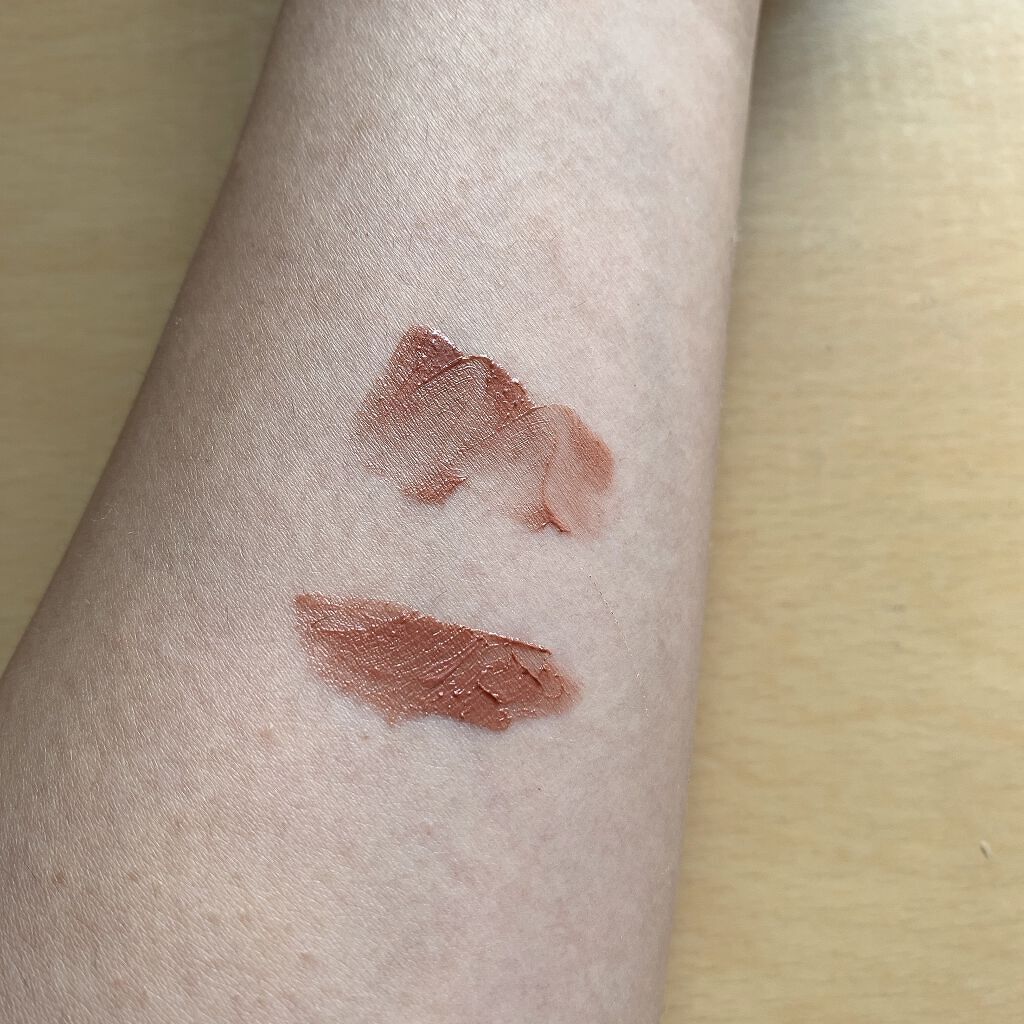 クリーミィマットリクイドリップス EX02 Brown Beige/LUNASOL/口紅を使ったクチコミ（3枚目）