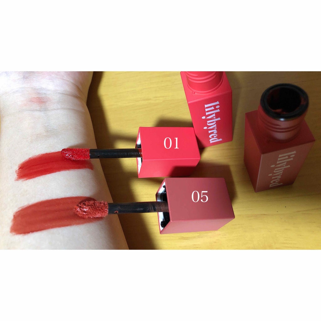 ブラッディライアー コーティングティント/lilybyred/リップティントを使ったクチコミ(2枚目)