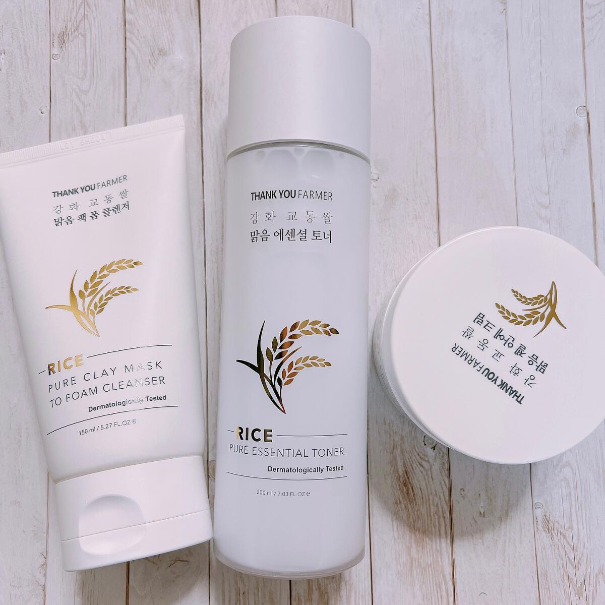 ライスピュアジェル＆クリーム/THANK YOU FARMER/フェイスクリームを使ったクチコミ（2枚目）