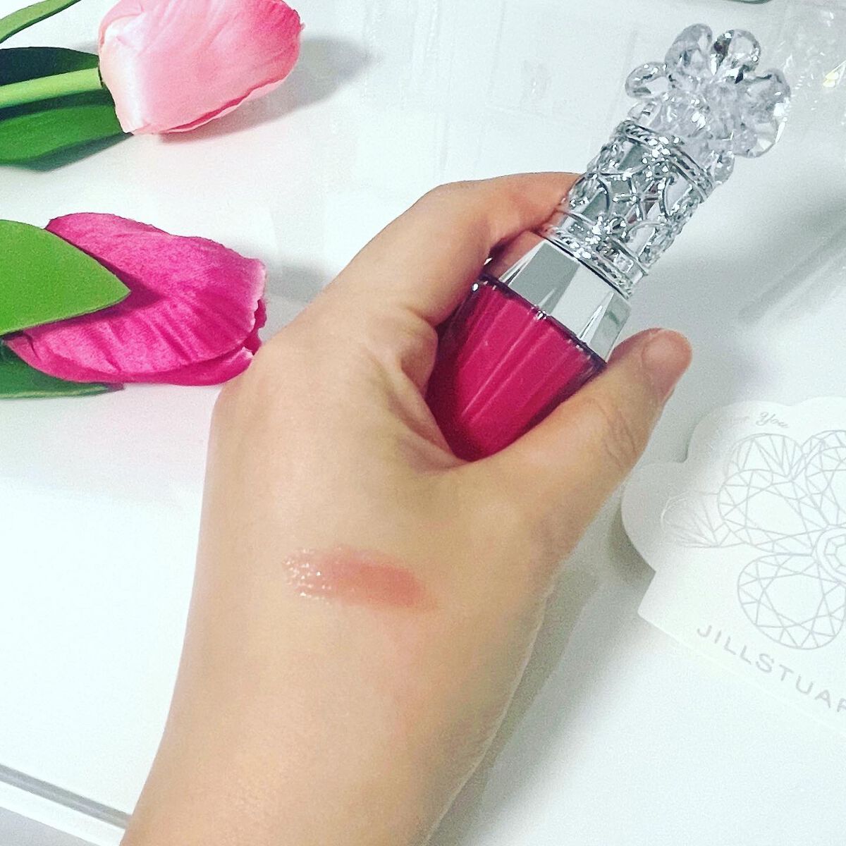 ジルスチュアート タイムレスグロウ ルージュティント/JILL STUART/リップティントを使ったクチコミ（2枚目）