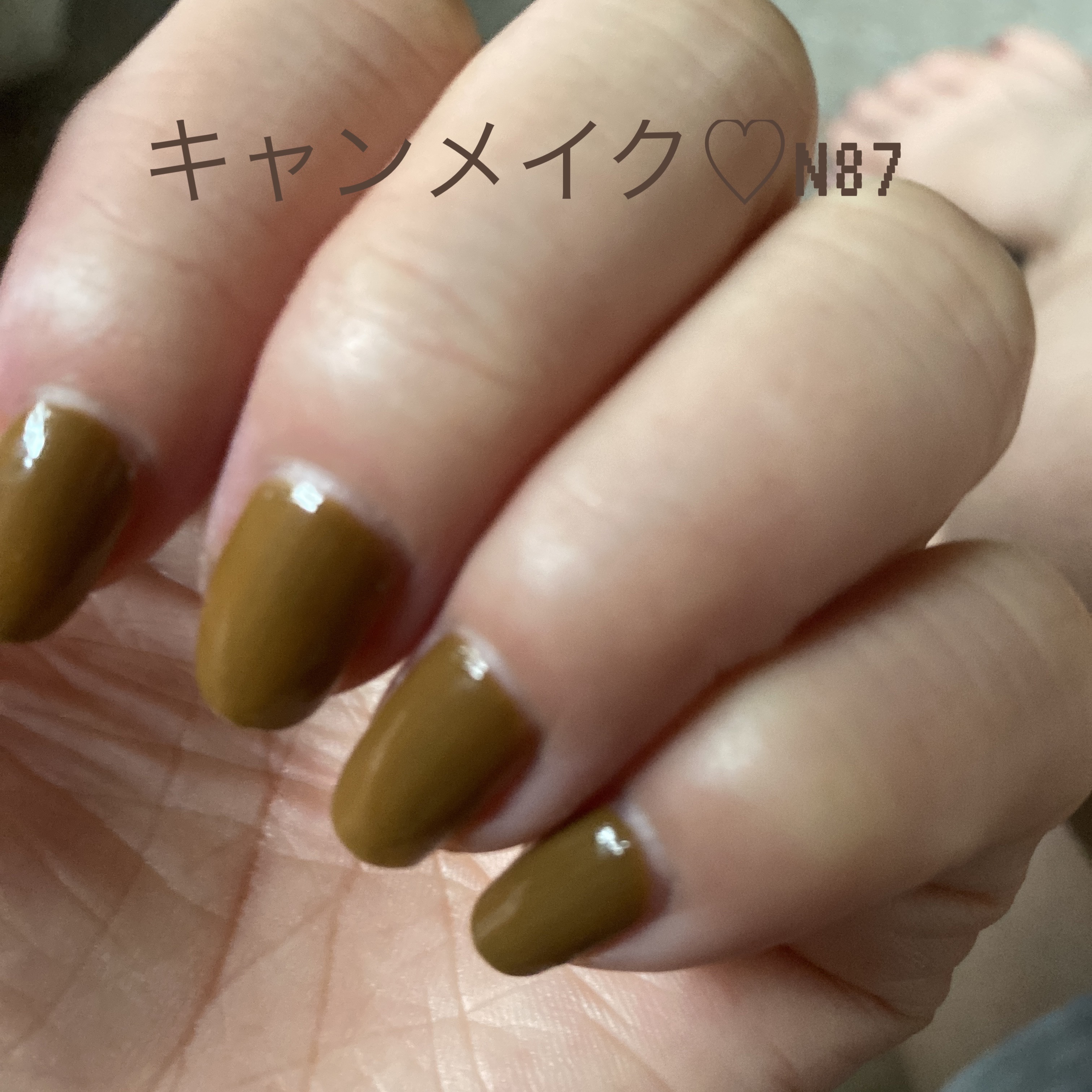 カラフルネイルズ N87 エインシェントピラミッド/キャンメイク/マニキュアを使ったクチコミ（1枚目）