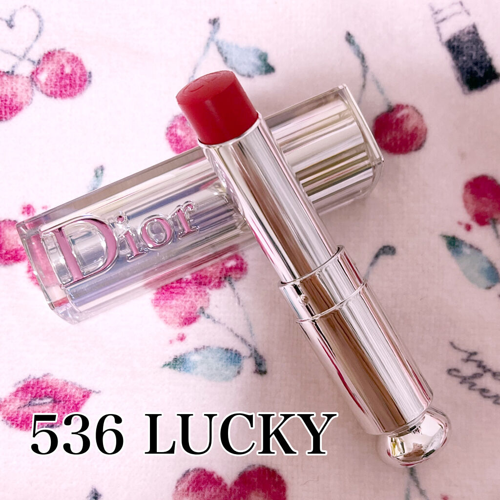 ディオール アディクト ステラー シャイン 536 ラッキー/Dior/口紅を使ったクチコミ（1枚目）