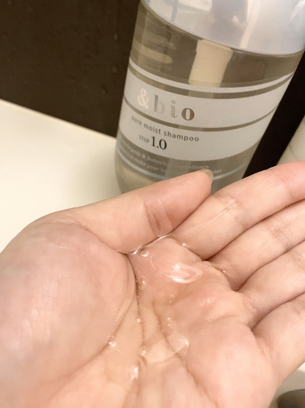 ピュアモイスト シャンプー 1.0／ヘアトリートメント 2.0/&bio/市販シャンプーを使ったクチコミ（2枚目）