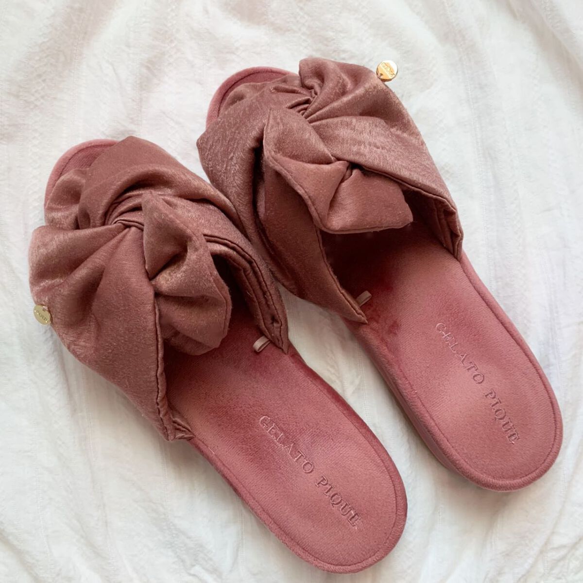 ベロアリボンルームシューズ/ジェラートピケ/その他を使ったクチコミ(2枚目)