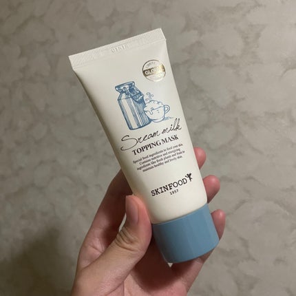 SKINFOOD スチームミルク トッピングマスクのクチコミ「#使い切りレビュー
【SKINFOOD スチームミルク トッピングマスク】
スリーピングマ.....」(2枚目)