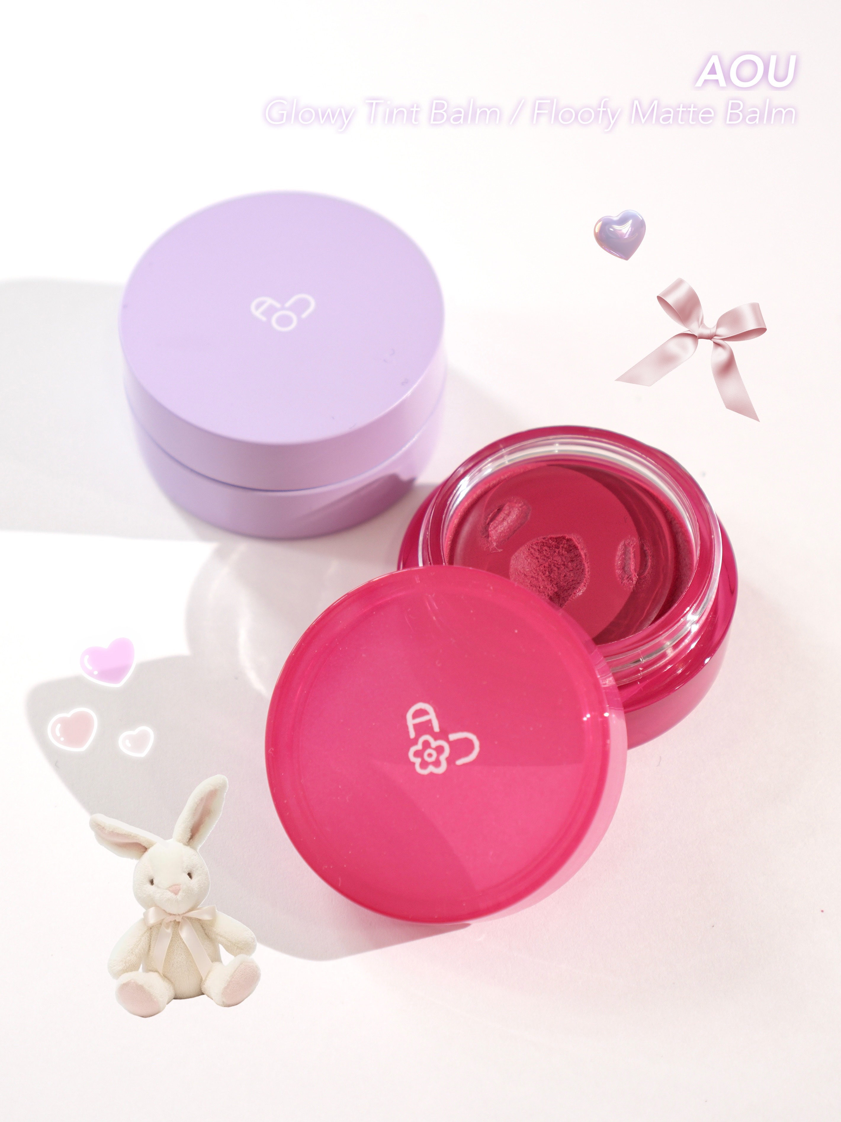 GLOWY TINT BALM 03 MULBERRY BALM/AOU/リップグロスを使ったクチコミ（2枚目）