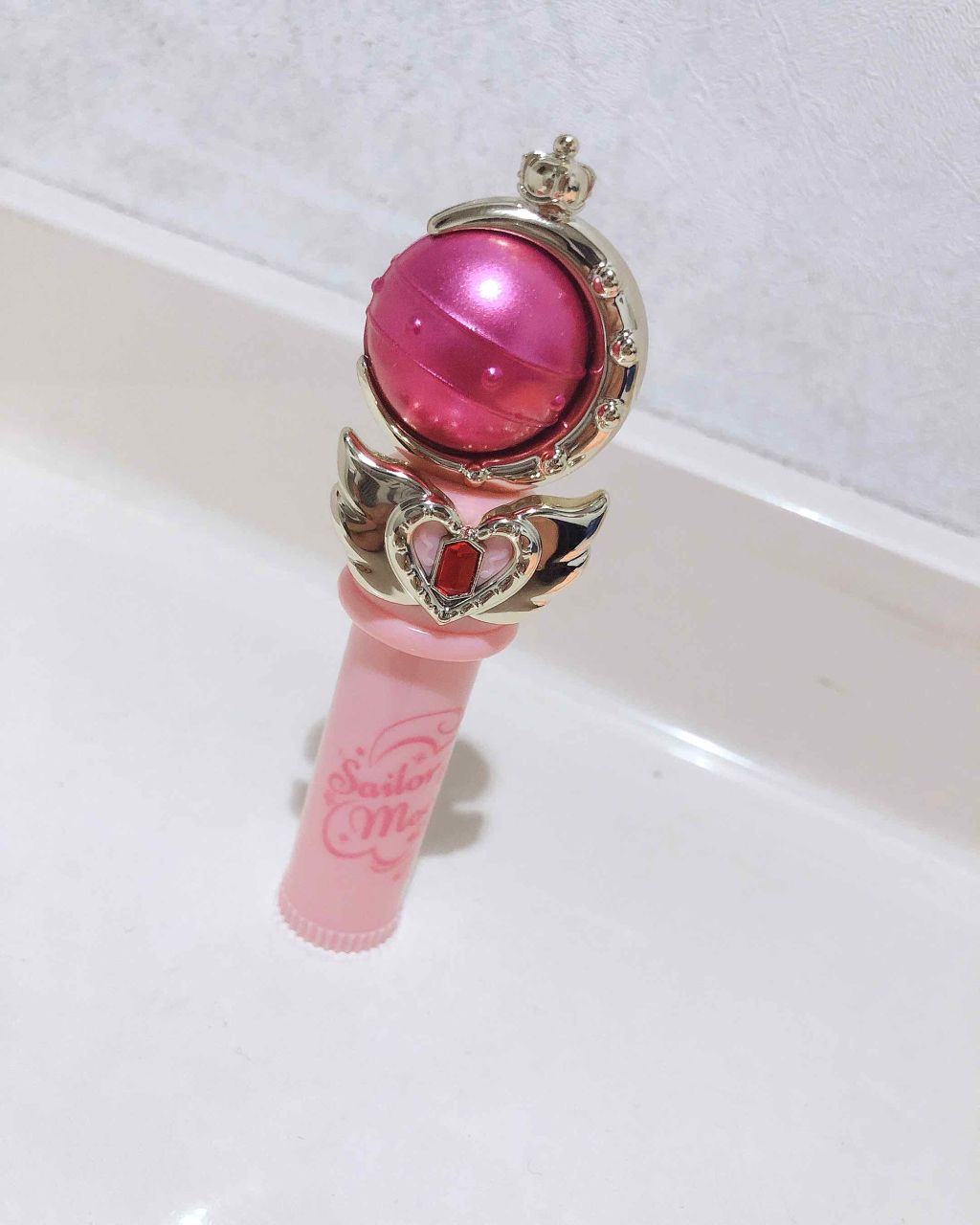 キューティムーンロッドリップクリーム ストロベリーピンク/ミラクルロマンス/リップクリームを使ったクチコミ（1枚目）