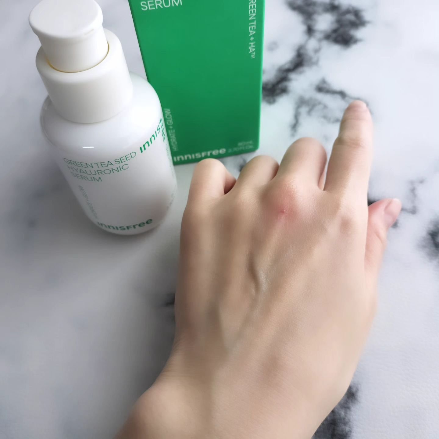 グリーンティーシード ヒアルロン セラム　 80mL/innisfree/美容液を使ったクチコミ（3枚目）