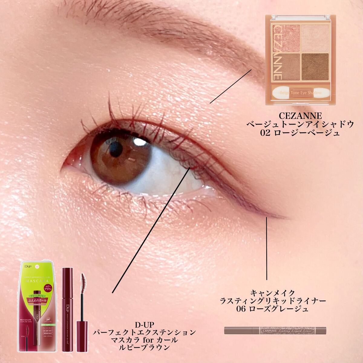 ラスティングリキッドライナー/キャンメイク/リキッドアイライナーを使ったクチコミ（2枚目）