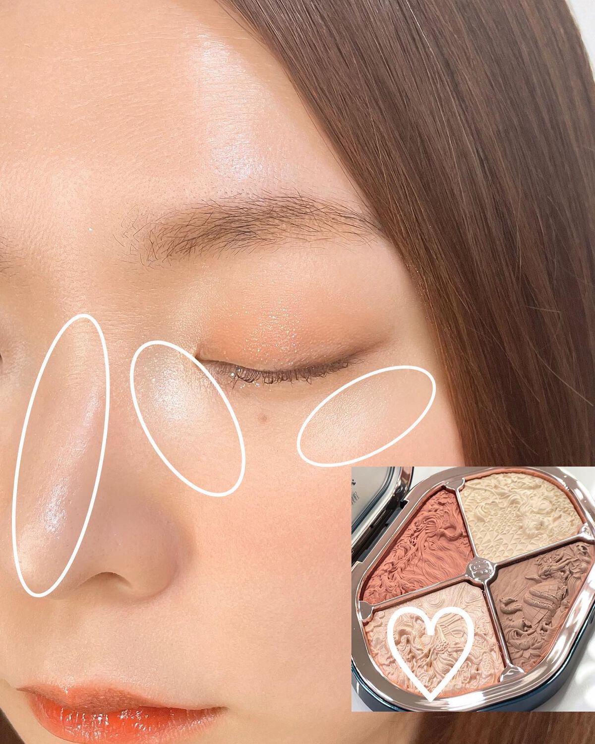 星宿彫刻 4色パレット/花西子/マルチパレットを使ったクチコミ(8枚目)