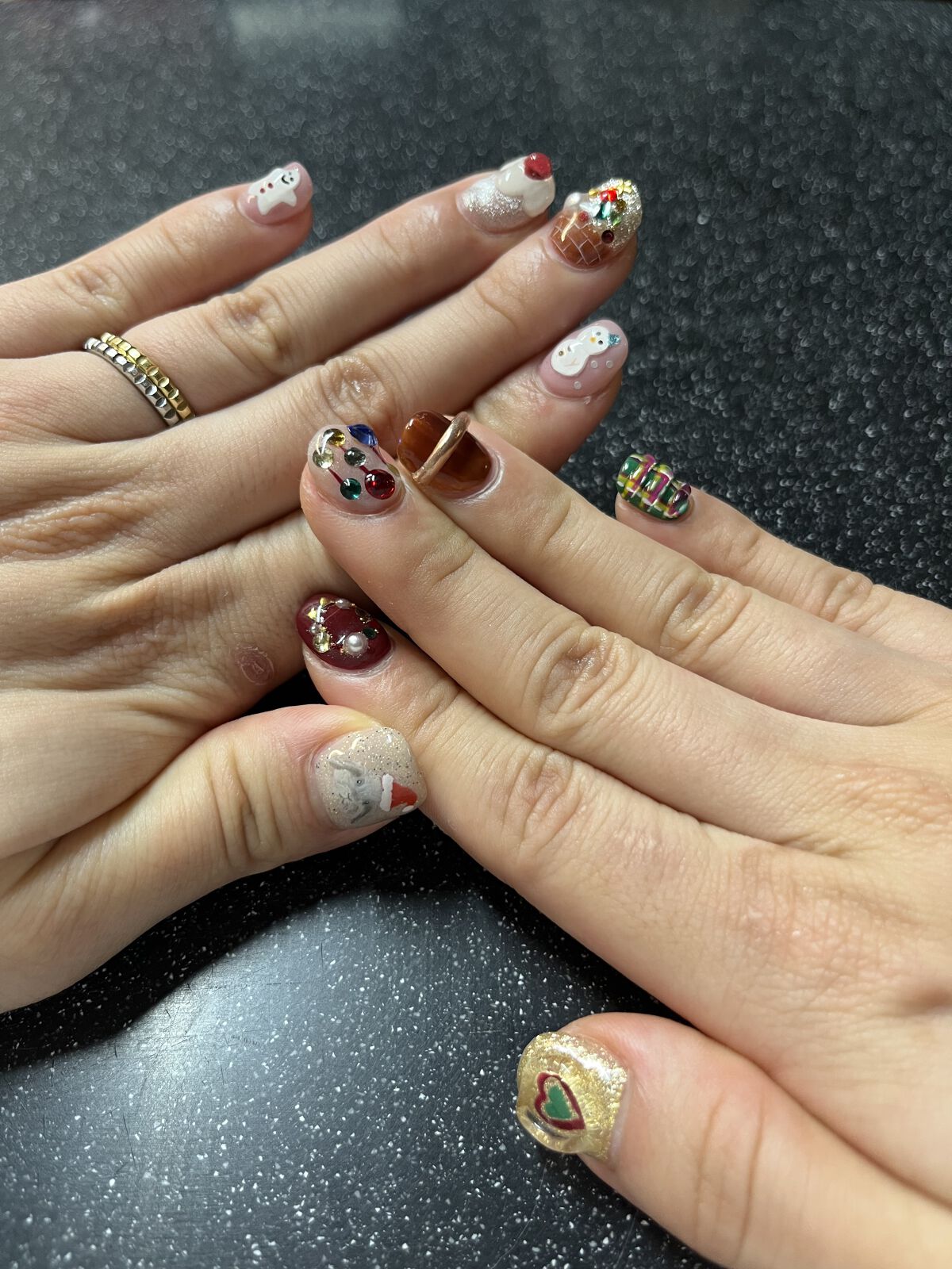 #ネイル,#クリスマスネイルのネイルデザイン