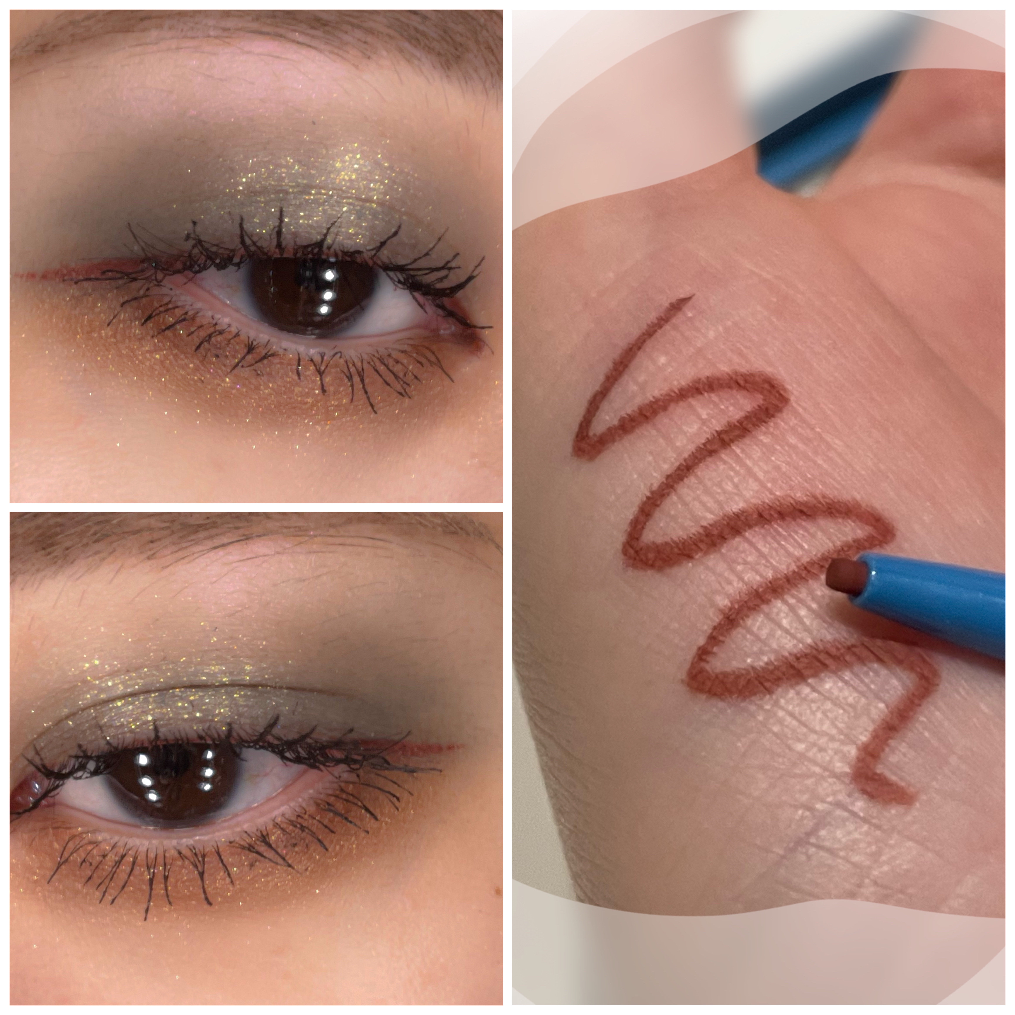 「密着アイライナー」極細クリームペンシル/デジャヴュ/ペンシルアイライナーを使ったクチコミ（1枚目）