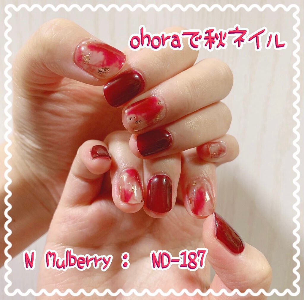 セミキュアジェルネイル(ハンド)/ohora/ネイルシールを使ったクチコミ(1枚目)