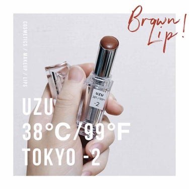  38°C / 99°F Lipstick <TOKYO>/UZU BY FLOWFUSHI/口紅を使ったクチコミ（1枚目）