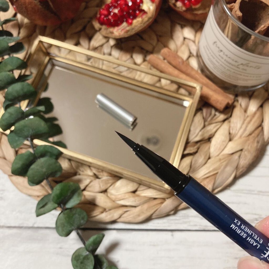 ラッシュセラムインアイライナー エレガントブラック/アヴァンセ/リキッドアイライナーを使ったクチコミ（2枚目）