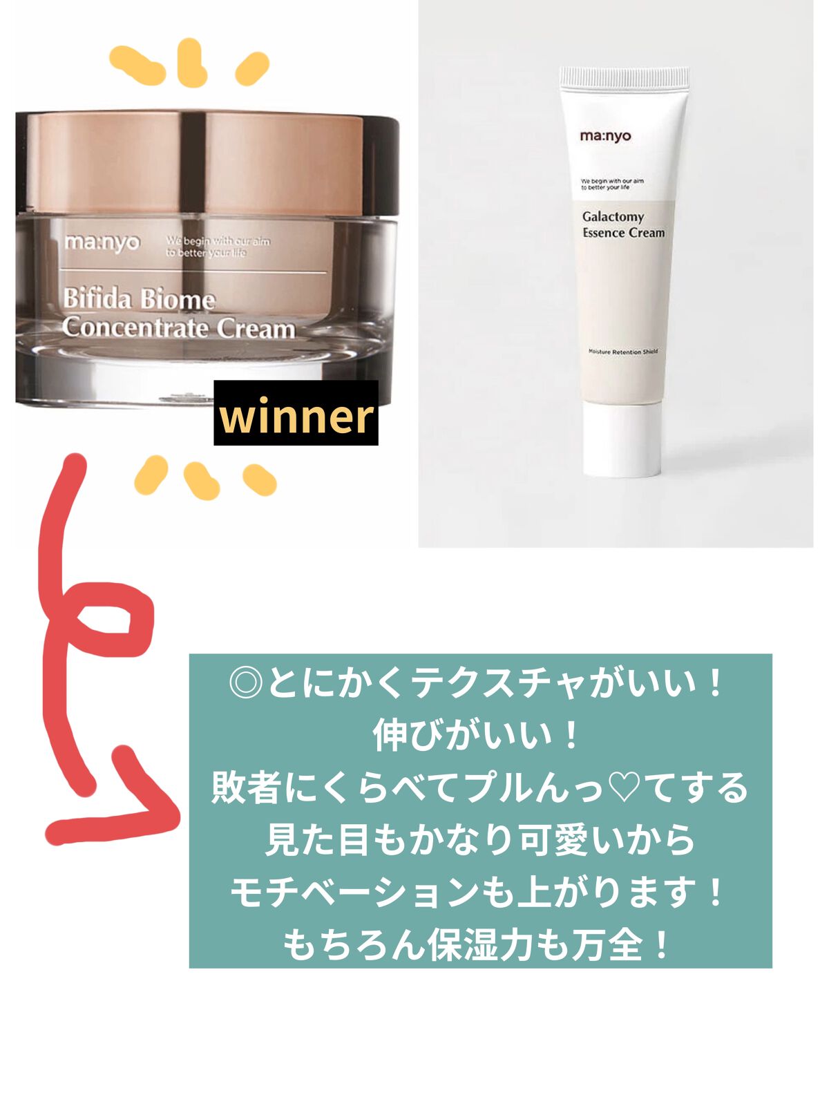 ガラクトミーエッセンスクリーム/manyo/フェイスクリームを使ったクチコミ（3枚目）