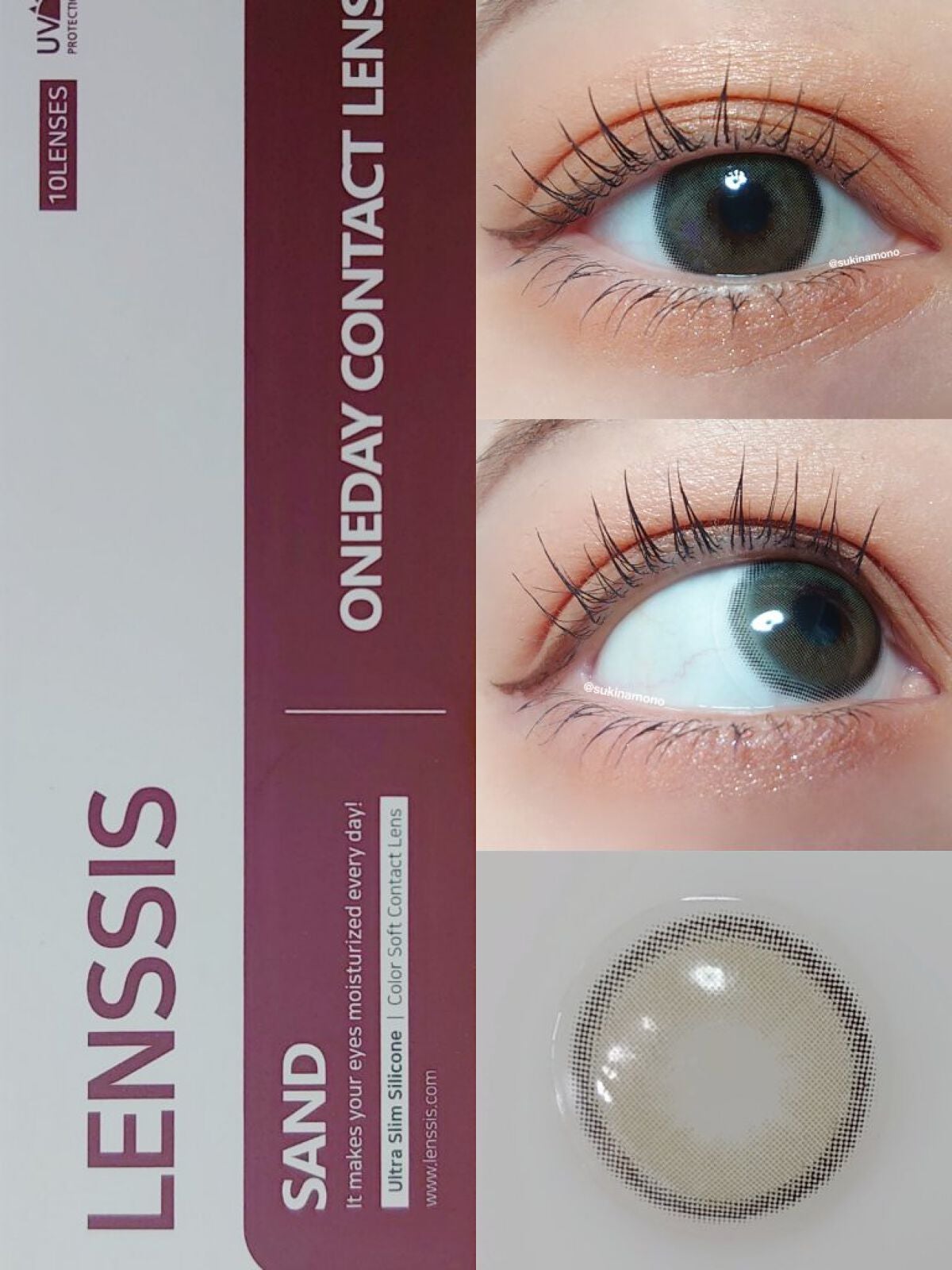 サンドシリーズ/LENSSIS/カラーコンタクトレンズを使ったクチコミ(2枚目)