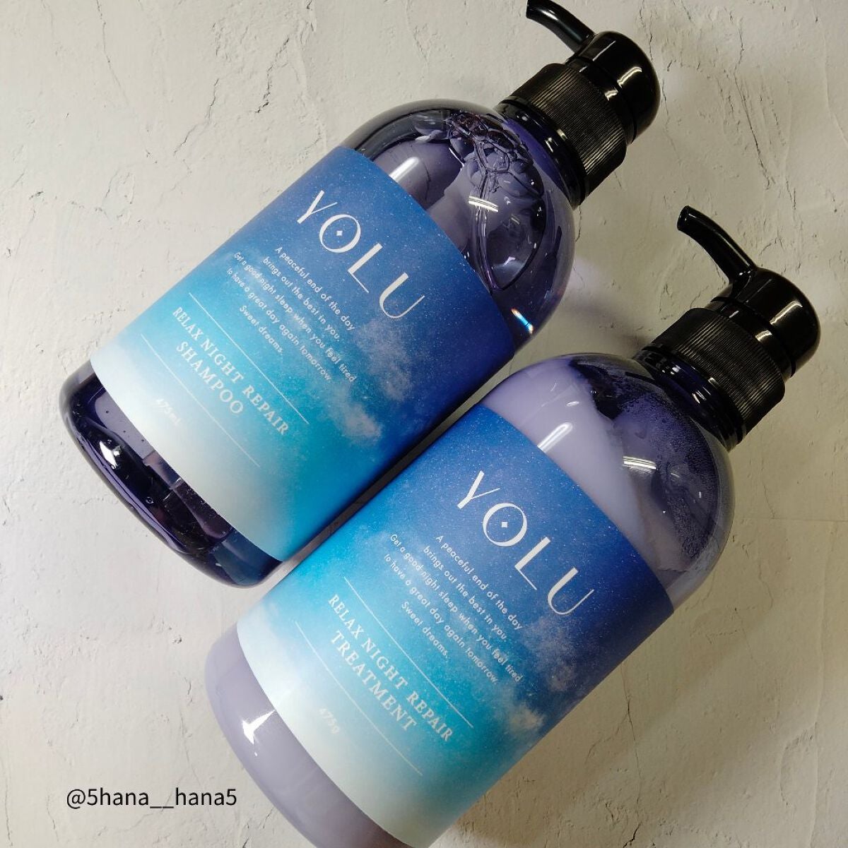 リラックスナイトリペア シャンプー/トリートメント/YOLU/市販シャンプーを使ったクチコミ(1枚目)