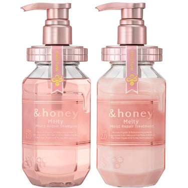 ディープモイスト シャンプー1.0／ヘアトリートメント2.0/&honey/シャンプー・コンディショナーを使ったクチコミ（2枚目）