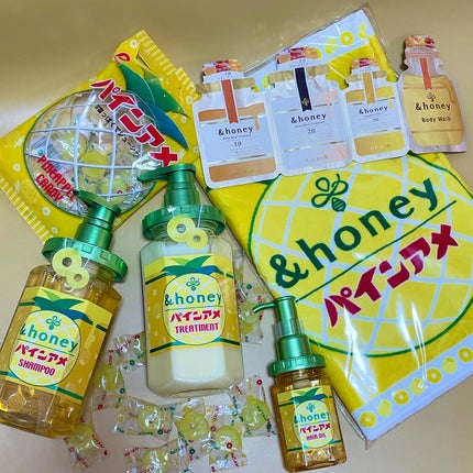 アンドハニー ディープモイスト パインアメ 限定ペアセット/&honey/市販シャンプーを使ったクチコミ(2枚目)