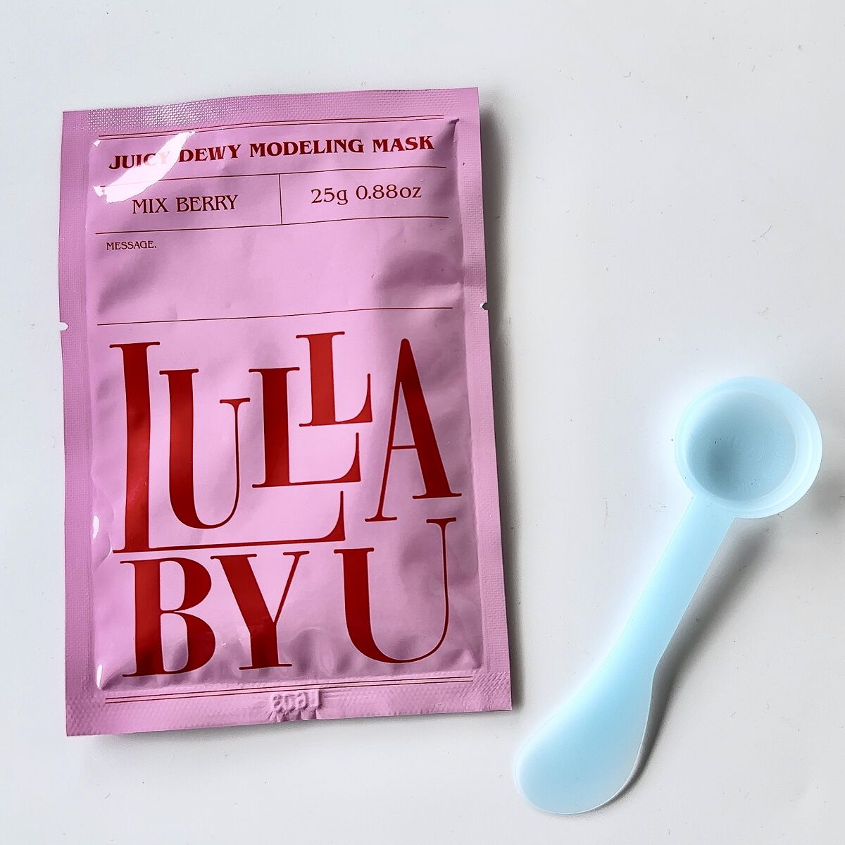 ジューシーデューイモデリングマスク ミックスベリー4個セット/LULLA BY U/シートマスク・パックを使ったクチコミ（1枚目）