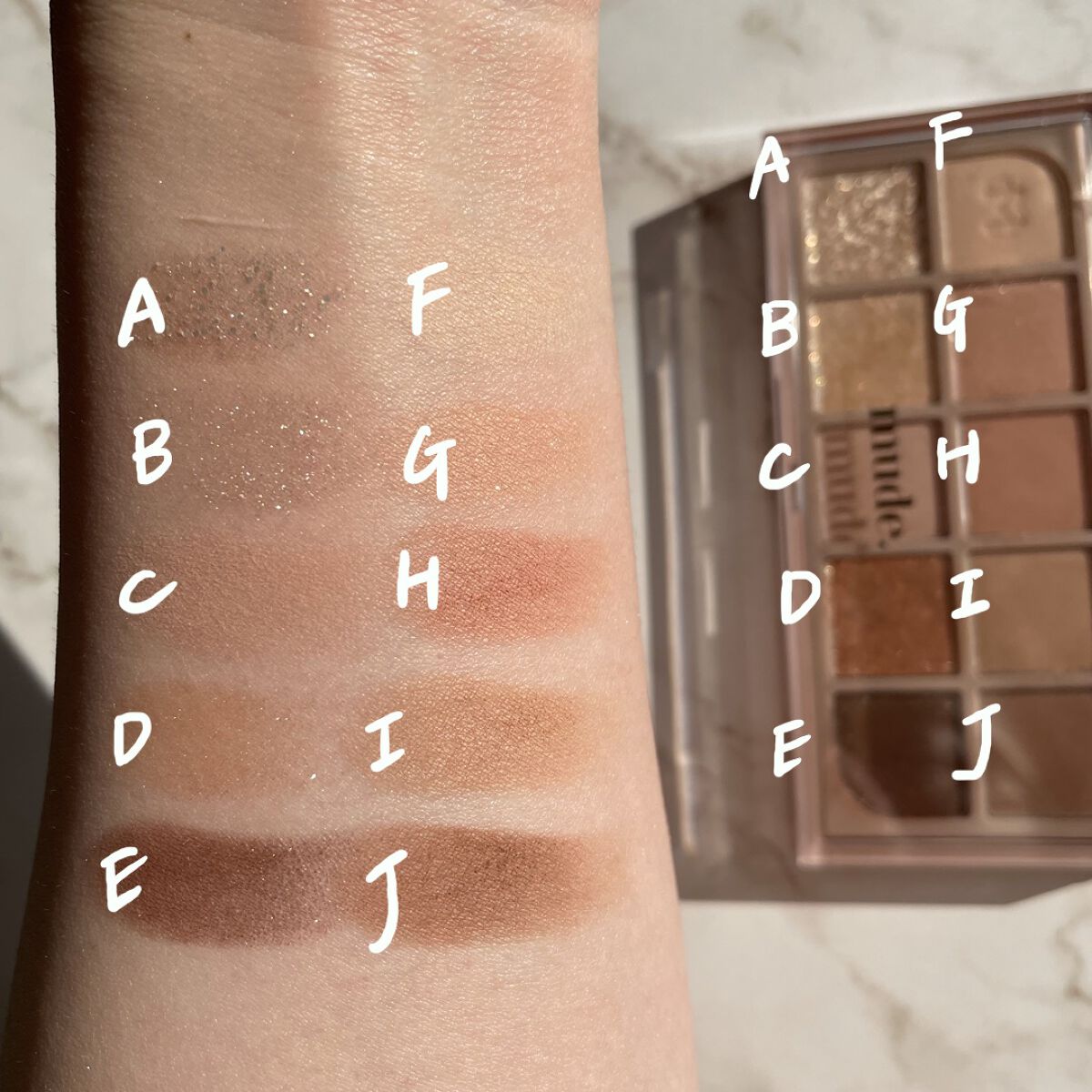 MDショールモーメント アイシャドウパレット/mude./アイシャドウパレットを使ったクチコミ（3枚目）