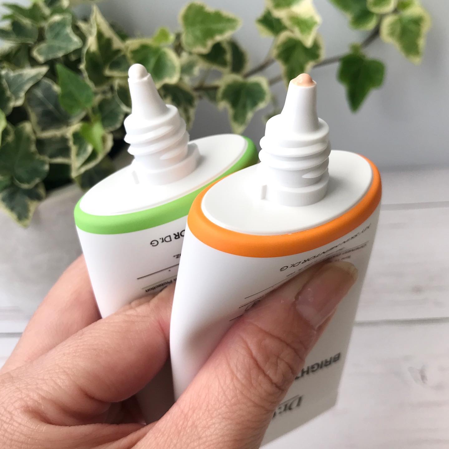 グリーンマイルドアップサンプラス/Dr.G/日焼け止めクリームを使ったクチコミ（3枚目）